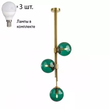 Потолочный светильник Odeon Light Brazeri с лампочками 4800/3+Lamps E14 P45