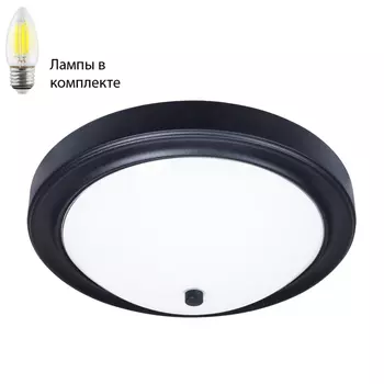 Потолочный светильник с лампочками Arte lamp A4049PL-3BK+Lamps