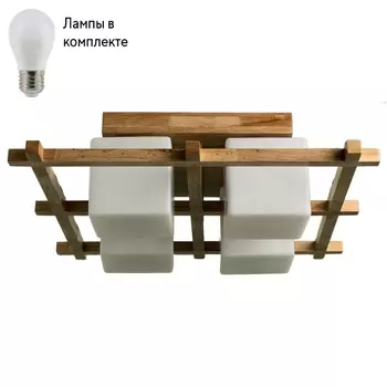 Потолочный светильник с лампочками Arte lamp A8252PL-4BR+Lamps