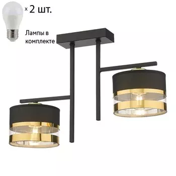 Потолочный светильник с лампочками Velante 294-307-02+Lamps E27 P45