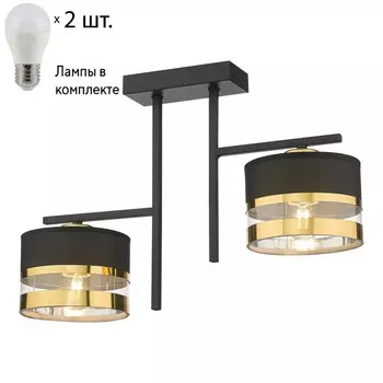 Потолочный светильник с лампочками Velante 294-307-02+Lamps E27 P45