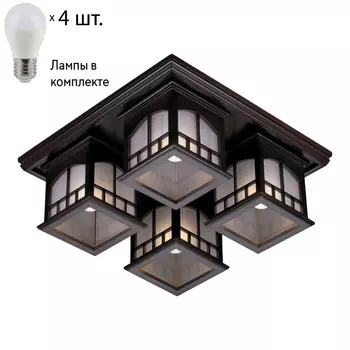 Потолочный светильник с лампочками Velante 513-727-04+Lamps