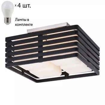 Потолочный светильник с лампочками Velante 676-727-04+Lamps E27 P45