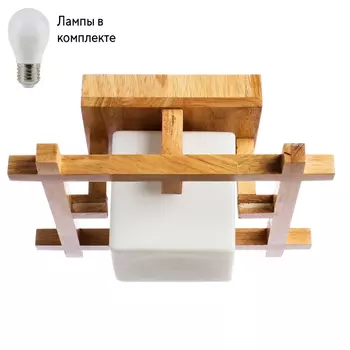Потолочный светильник с лампочкой Arte lamp A8252PL-1BR+Lamps