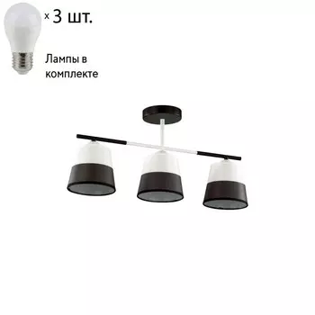 Потолочный светильник с лампочкой Lumion Bessie 5215/3CA+Lamps E27 P45