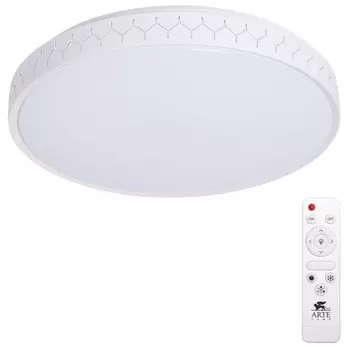 Потолочный светодиодный светильник с ПДУ Arte Lamp SIMONE A2682PL-72WH