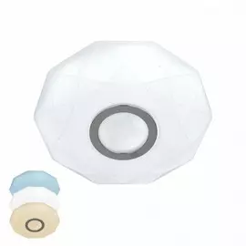 Потолочный светодиодный светильник с ПДУ Citilux Диамант Хром CL713B10