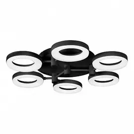 Потолочный светодиодный светильник с ПДУ iLedex Jomo FS-014-X6-(B) 72W Черный