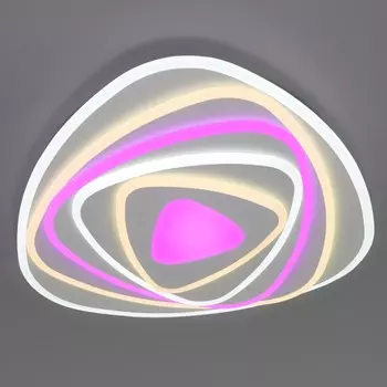 Потолочная светодиодная люстра с пультом ДУ Евросвет Coloris 90225/1 белый (a050253)