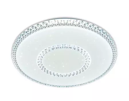 Потолочный светодиодный светильник с пультом Ambrella light Orbital Crystal FF99