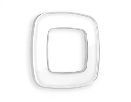 Рамка Ambrella Volt OMEGA Coint (Белый Стекло органическое/Серебро) OF640131