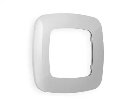 Рамка Ambrella Volt OMEGA Ecta (Серебро глянец) OF140401