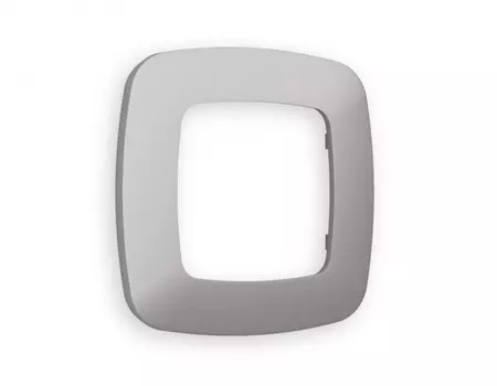 Рамка Ambrella Volt OMEGA Ecta (Сталь матовый) OF140501