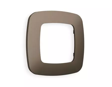 Рамка Ambrella Volt OMEGA Ecta (Темная бронза матовый) OF140631