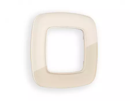 Рамка Ambrella Volt OMEGA Radian (Бежевый Стекло органическое) OF320301