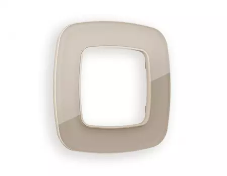 Рамка Ambrella Volt OMEGA Radian (Серо-бежевый Стекло закаленное натуральное) OF350601