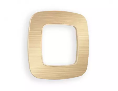 Рамка Ambrella Volt OMEGA Radian (Шампань Металл шлифованный) OF580301