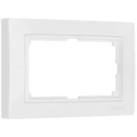 Рамка для двойной розетки (белый, basic) Werkel W0082001