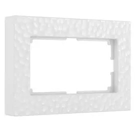Рамка для двойной розетки (белый) Hammer Werkel W0082401
