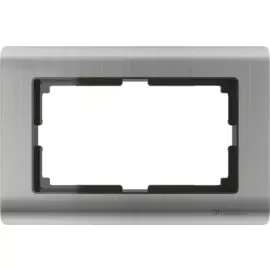 Рамка для двойной розетки (глянцевый никель) Werkel W0081602