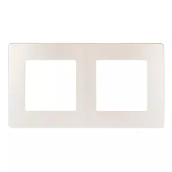 Рамка 2-постовая ЭРА 12 сатин перламутр 12-5102-15 Б0052518