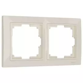 Рамка на 2 поста (слоновая кость, basic) Werkel W0022003