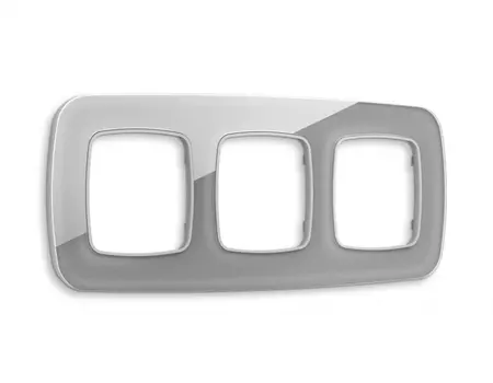 Рамка на 3 поста Ambrella Volt OMEGA Radian (Сталь Стекло органическое) OF320503