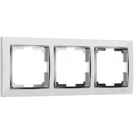 Рамка на 3 поста (белый/хром) Werkel W0031901