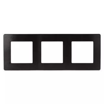 Рамка 3-постовая ЭРА 12 сатин черный 12-5103-06 Б0052524