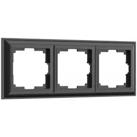 Рамка на 3 поста (черный матовый) Werkel W0032208