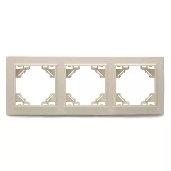 Рамка на 3 поста (слоновая кость) Эрна Stekker PFR00-9003-02 39242