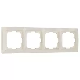Рамка на 4 поста (слоновая кость, basic) Werkel W0042003