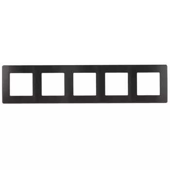 Рамка 5-постовая ЭРА 12 сатин антрацит 12-5105-05 Б0052543