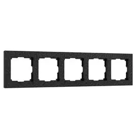 Рамка на 5 постов (черный) Hammer Werkel W0052408