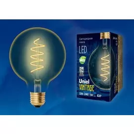 Ретро лампа E27 4W Vintage Uniel LED-G95-4W-GOLDEN-E27-CW GLV21GO (UL-00001818)