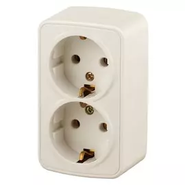 Розетка двойная 2х2P+E (слоновая кость) Polo Intro 3-204-02 (Б0036131)