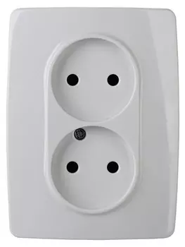 Розетка ЭРА 12 2x2P 16A 250V 12-2107-01 Б0031238