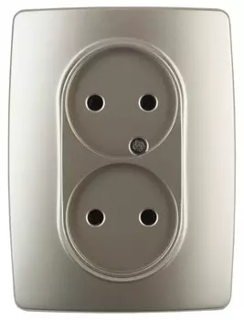 Розетка ЭРА 12 2x2P 16A 250V 12-2107-04 Б0031241