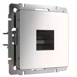 Розетка Ethernet RJ-45 (глянцевый никель) Werkel W1181002