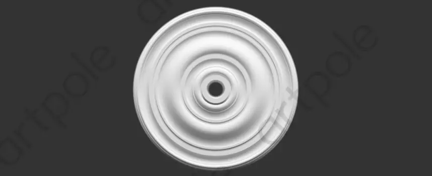 Розетка гладкая D360x30 Artpole SRT6