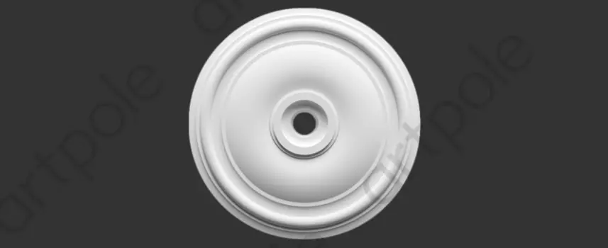 Розетка гладкая D500x50 Artpole SRT11