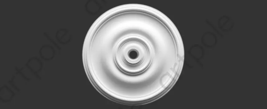 Розетка гладкая D520x53 Artpole SRT14