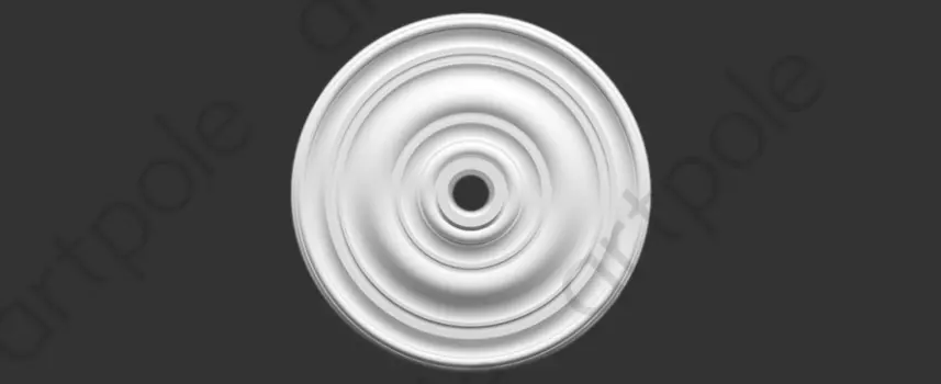 Розетка гладкая D540x50 Artpole SRT10