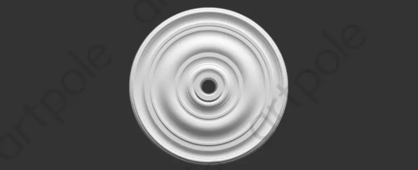 Розетка гладкая D600x45 SRT15