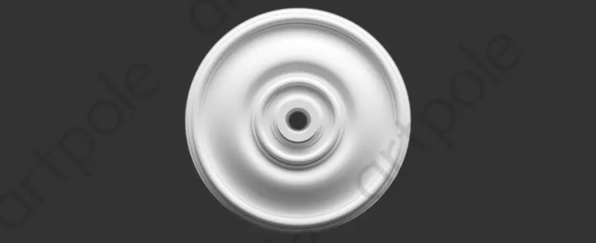 Розетка гладко тянутая D450x45 Artpole SRT9