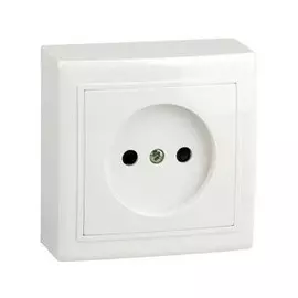 Розетка одноместная (белый) Volsten Solar V01-31-R12-S (9843)