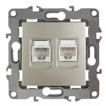 Розетка комбинированная RJ45+RJ11 ЭРА 12 12-3109-04 Б0018251