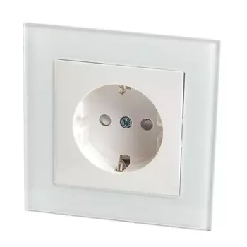 Розетка с защитной шторкой (белый) Катрин Stekker GLS16-7010-01 39167