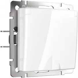 Розетка влагозащ. с зазем. с защит. крышкой и шторками (белая) Werkel W1171201