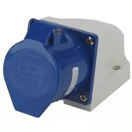 Розетка стационарная наружная 123 2Р+РЕ 32А 220В IP44 Эра Б0032877